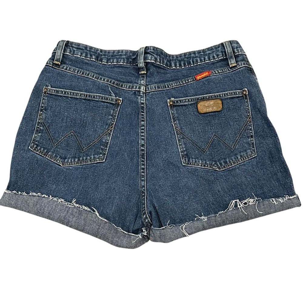 Wrangler Shorts Cutoff Women's Blue Denim Western 11/12 Stretch